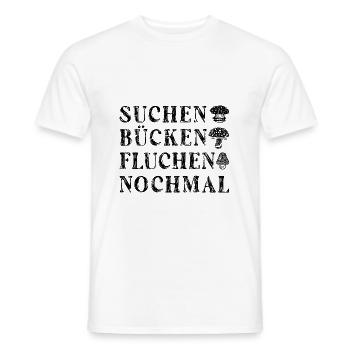 Schwammerl Suchen Pilzsammler Pilz - Männer T-Shirt - Weiß - Vorne - AI Model Male 178 dark (178cm)