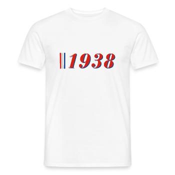 Jahr 1938 - Männer T-Shirt - Weiß - Vorne - AI Model Male 178 dark (178cm)