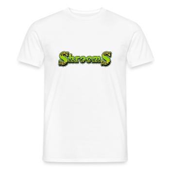 Shrooms - Magic Mushrooms - Men's T-Shirt - white - Front - AI Model Male 178 dark (178cm)