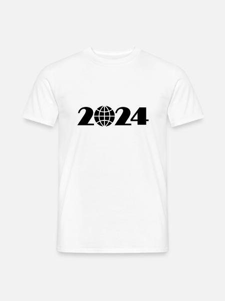 Globus 2024, Weltreise 2024 - Männer T-Shirt - Weiß