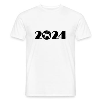Hund 2024, Haustier 2024, Tierheim 2024 - Männer T-Shirt - Weiß - Vorne - AI Model Male 178 dark (178cm)