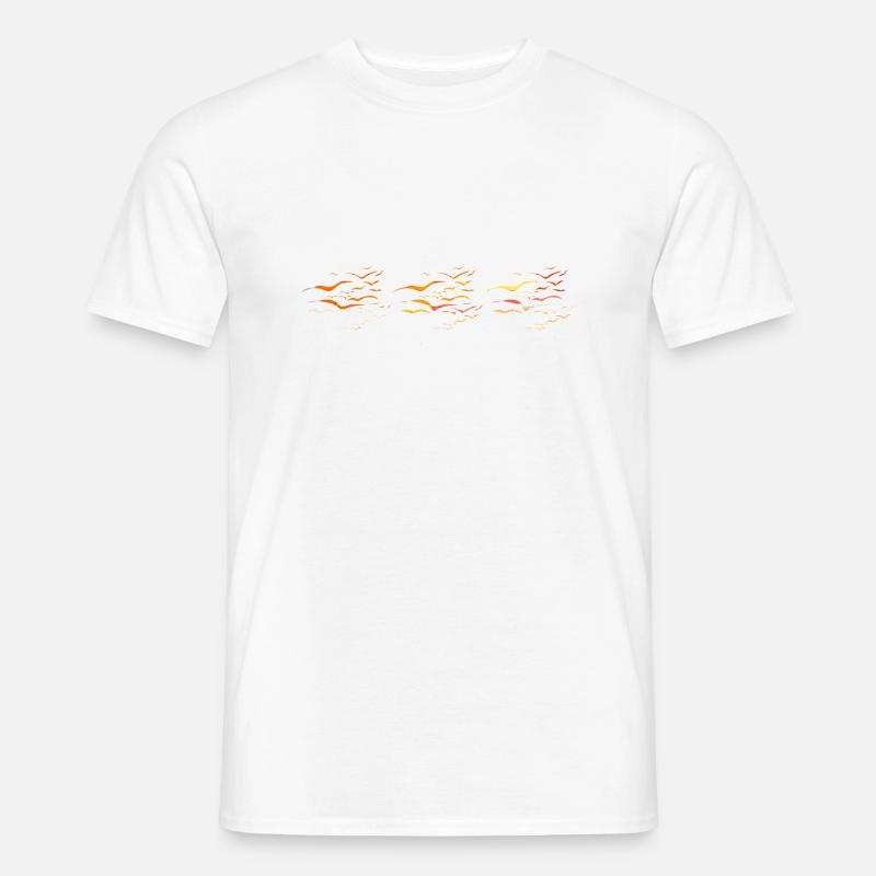 Vogel - Männer T-Shirt - Weiß