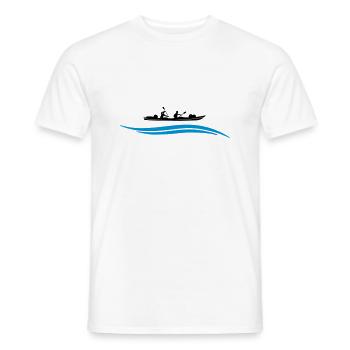 Kanu Wasser - Männer T-Shirt - Weiß - Vorne - AI Model Male 178 dark (178cm)