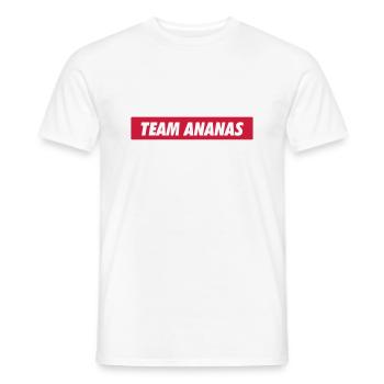 team ananas - Männer T-Shirt - Weiß - Vorne - AI Model Male 178 dark (178cm)