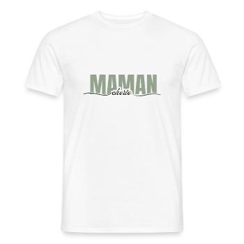 Mama Liebling - Mama Geschenk - Männer T-Shirt - Weiß - Vorne - AI Model Male 178 dark (178cm)