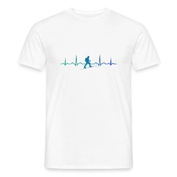 Ski Herren Skiing Tour Damen Ski Tour Ski Touring - Männer T-Shirt - Weiß - Vorne - AI Model Male 178 dark (178cm)