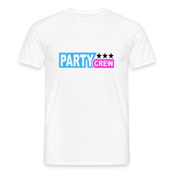Party Crew Fun Stars Celebrate Team Friends Member - T-shirt homme - blanc - Devant - AI Model Male 178 dark (178cm)