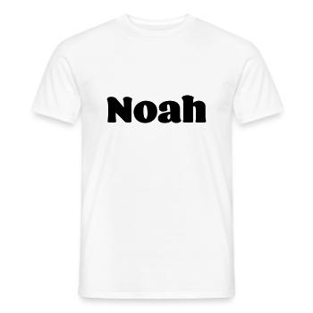 First name Noah Gift - Men's T-Shirt - white - Front - AI Model Male 178 dark (178cm)