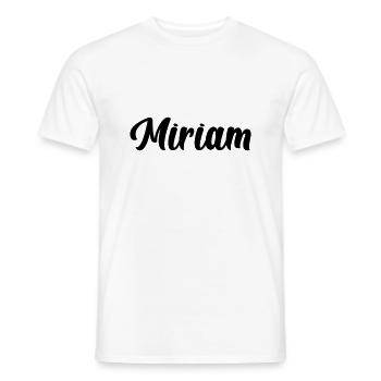 Miriam - Männer T-Shirt - Weiß - Vorne - AI Model Male 178 dark (178cm)