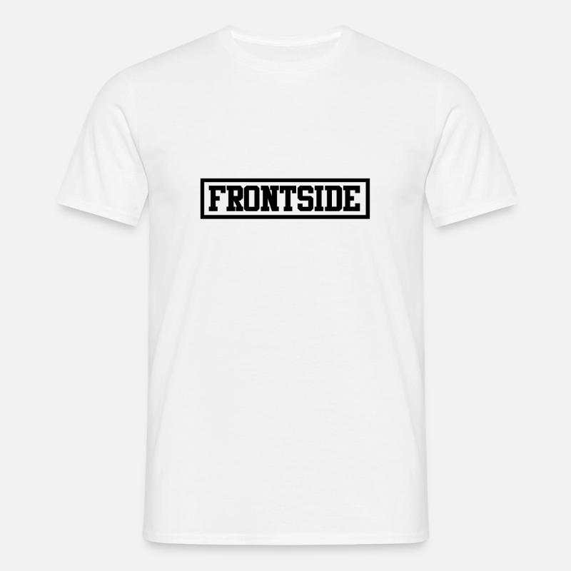 Frontside - Männer T-Shirt - Weiß