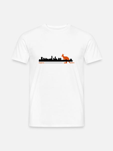 perth2 - Men's T-Shirt - white