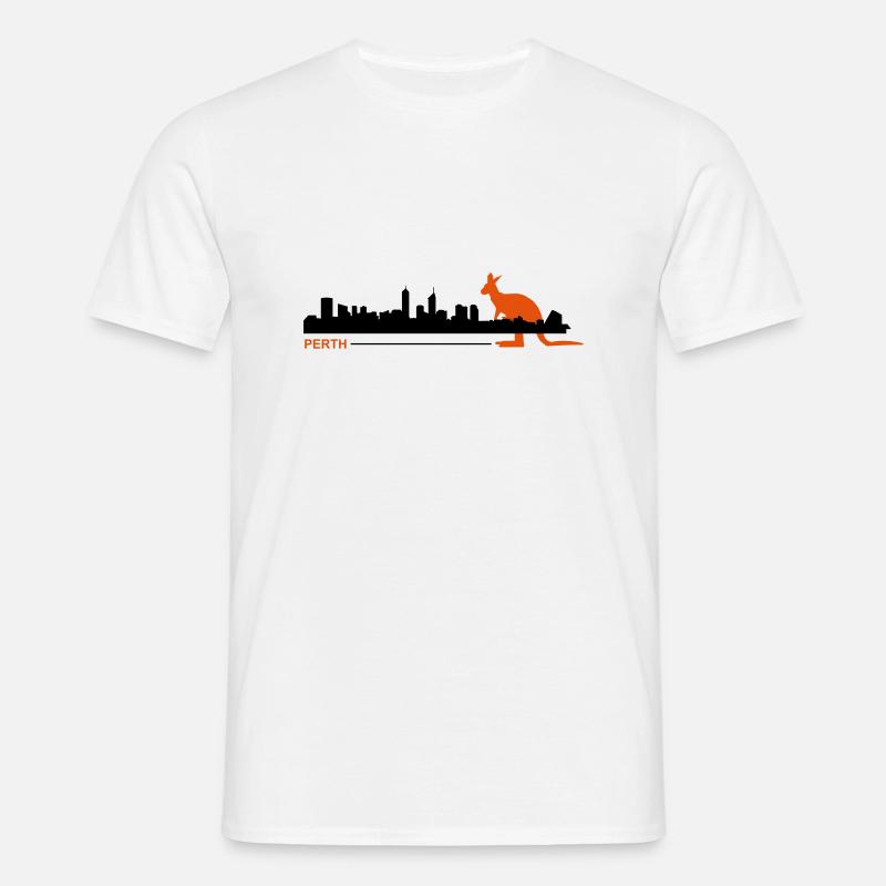 perth2 - Männer T-Shirt - Weiß