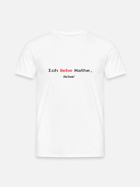 Math ironie shirt - T-shirt homme - blanc