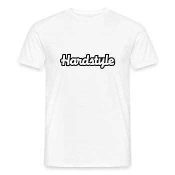 Hardstyle__V051 - Männer T-Shirt - Weiß - Vorne - AI Model Male 178 dark (178cm)