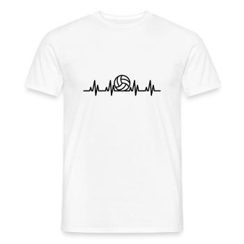 EKG Volleyball - Männer T-Shirt - Weiß - Vorne - AI Model Male 178 dark (178cm)