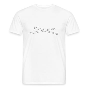 pilons - T-shirt homme - blanc - Devant - AI Model Male 178 dark (178cm)