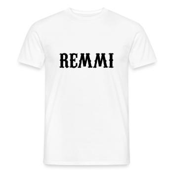 Remmi Demmi Design de couple Cadeau - T-shirt homme - blanc - Devant - AI Model Male 178 dark (178cm)