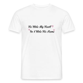 Stole My Heart - Männer T-Shirt - Weiß - Vorne - AI Model Male 178 dark (178cm)