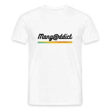 I love manga - Men's T-Shirt - white - Front - AI Model Male 178 dark (178cm)
