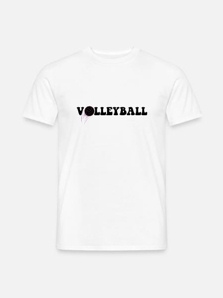 Volleyball - Männer T-Shirt - Weiß