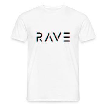 Speedcore Gabber Frenchcore Schranz Hardtekk Rave - Männer T-Shirt - Weiß - Vorne - AI Model Male 178 dark (178cm)