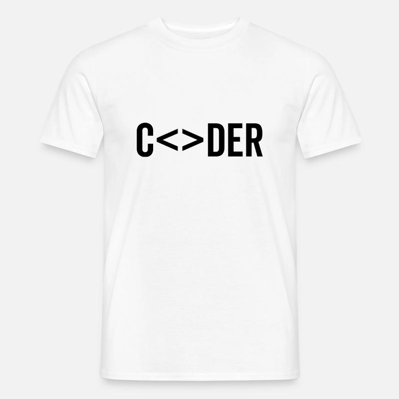 Codeur - T-shirt homme - blanc