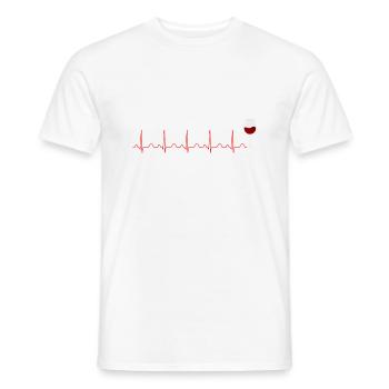 ce design est fait avec amour et passion - T-shirt homme - blanc - Devant - AI Model Male 178 dark (178cm)