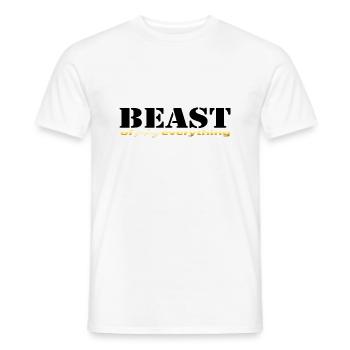 Bête tout noir - T-shirt homme - blanc - Devant - AI Model Male 178 dark (178cm)
