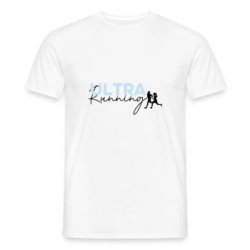 Ultra Running life - Men's T-Shirt - white - Front - AI Model Male 178 dark (178cm)