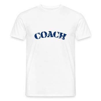 Coach - The best Coach - Der beste Trainer - Men's T-Shirt - white - Front - AI Model Male 178 dark (178cm)