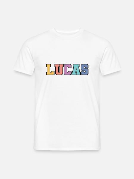 Name - Lucas - Men's T-Shirt - white