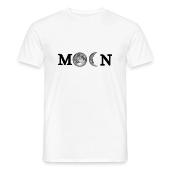 Moon-cadeau original lune - T-shirt homme - blanc - Devant - AI Model Male 178 dark (178cm)