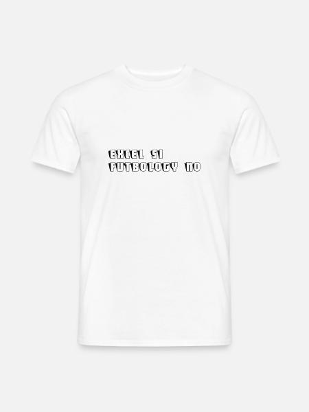EXCEL SI FUTBOLOGY NO 3 - Mænd T-shirt - hvid