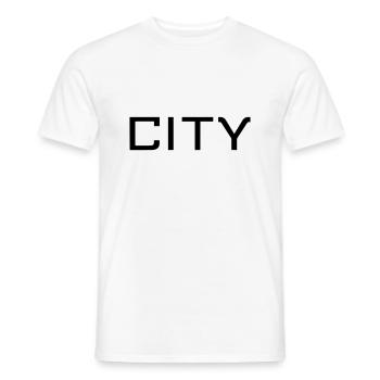 CITY (ville) - T-shirt homme - blanc - Devant - AI Model Male 178 dark (178cm)