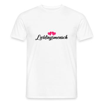 Favorite person - Men's T-Shirt - white - Front - AI Model Male 178 dark (178cm)