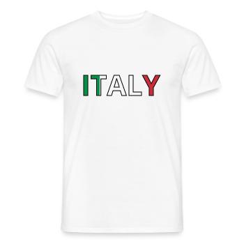 Drapeau Italy - T-shirt homme - blanc - Devant - AI Model Male 178 dark (178cm)