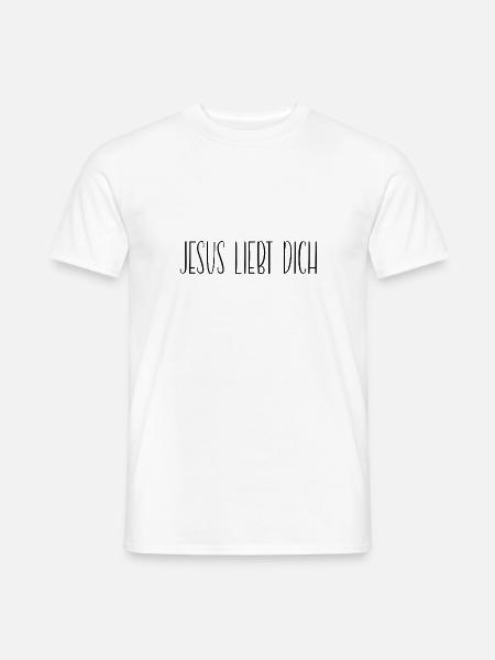 Jésus t’aime - T-shirt homme - blanc