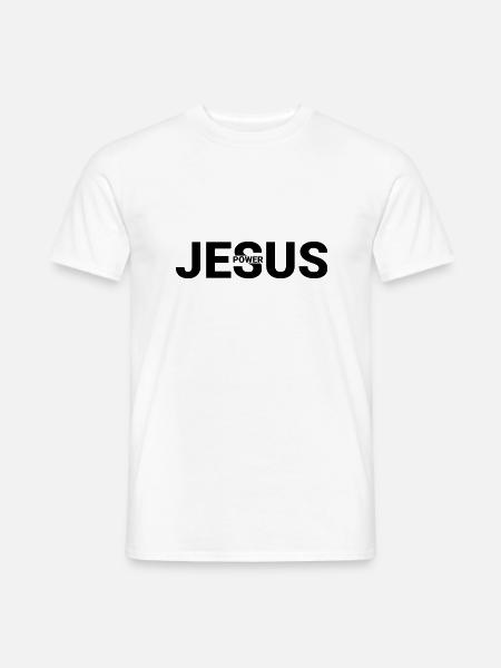 Jesus MACHT - Männer T-Shirt - Weiß