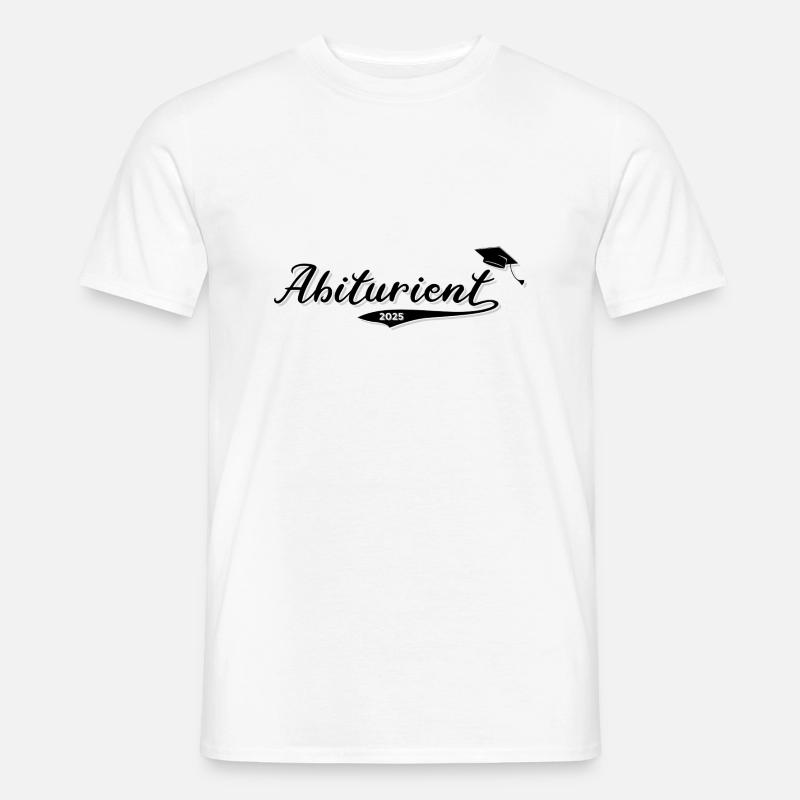 Abiturient 2025 - Männer T-Shirt - Weiß
