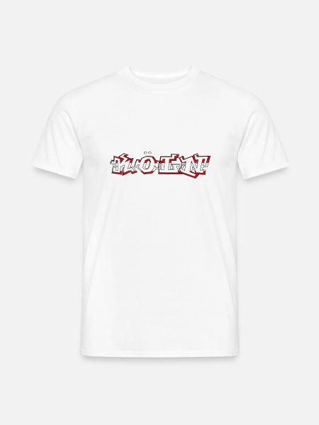 "Köln" Rot-Weiss [Graffiti Treat] - Männer T-Shirt - Weiß