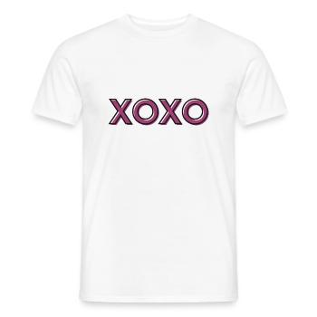 xoxo - Männer T-Shirt - Weiß - Vorne - AI Model Male 178 dark (178cm)