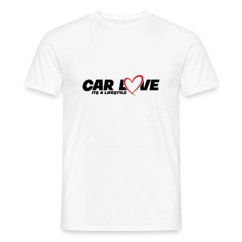 Car Love - Its a Lifestyle - Männer T-Shirt - Weiß - Vorne - AI Model Male 178 dark (178cm)