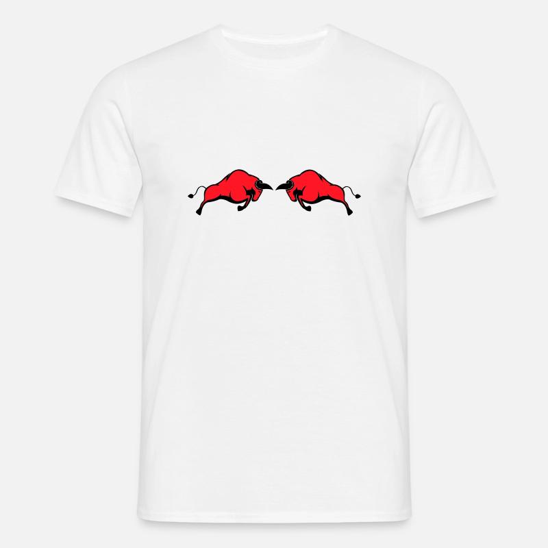 bulls - Men's T-Shirt - white