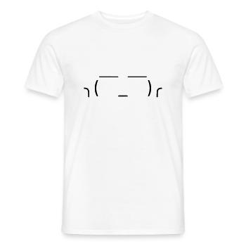 Just let it go! 🤷‍♂️ - Men's T-Shirt - white - Front - AI Model Male 178 dark (178cm)