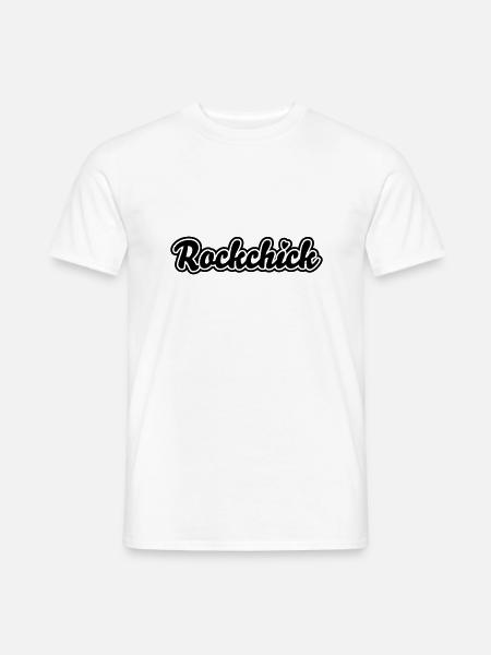 Rockchick - Männer T-Shirt - Weiß