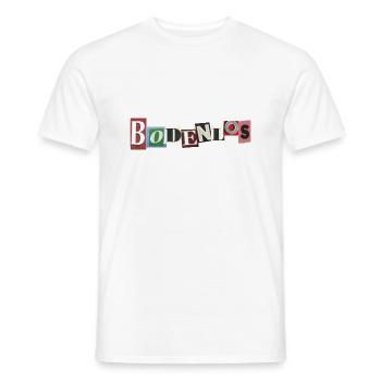 BODENLOS - Männer T-Shirt - Weiß - Vorne - AI Model Male 178 dark (178cm)