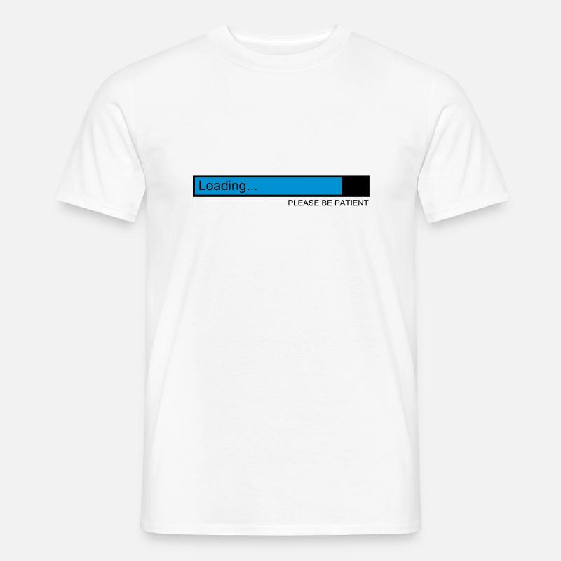 loading / ladebalken / pc / download - Männer T-Shirt - Weiß