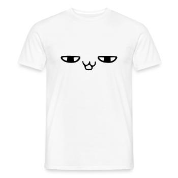 kawaii_face_17 - Männer T-Shirt - Weiß - Vorne - AI Model Male 178 dark (178cm)