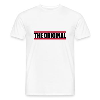 The Original Rote - Männer T-Shirt - Weiß - Vorne - AI Model Male 178 dark (178cm)