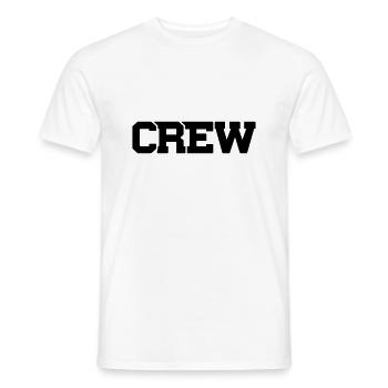 équipage - T-shirt homme - blanc - Devant - AI Model Male 178 dark (178cm)